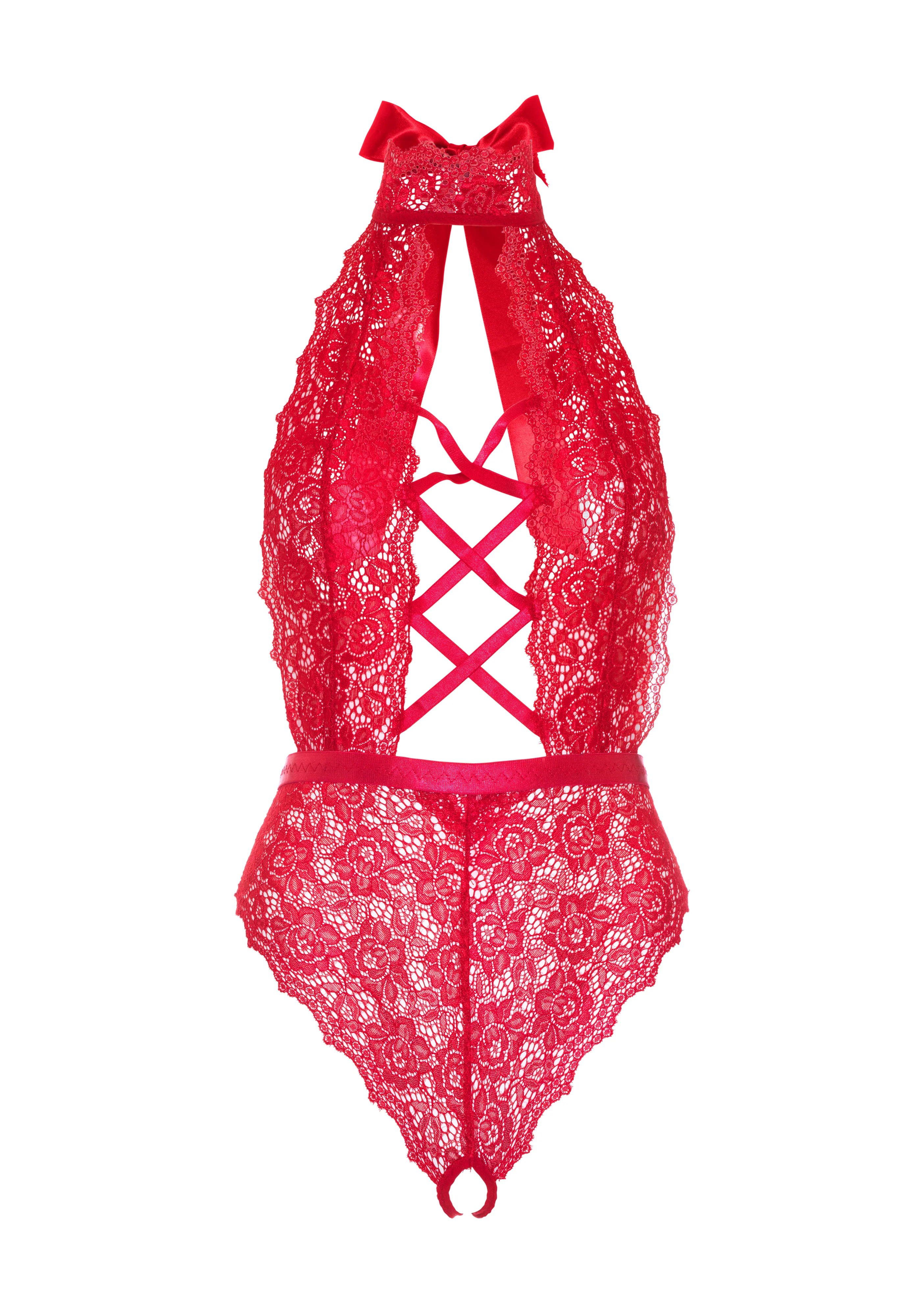 High Neck Crotchless Teddy - Image 6